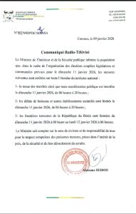 Communiqué intégral