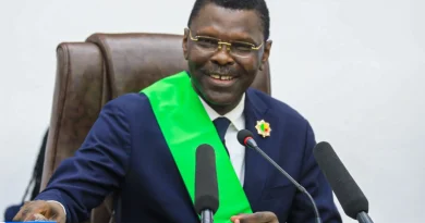 Joseph Djogbénou, élu président de l'Assemblée nationale du Bénin, dimanche 8 février 2026