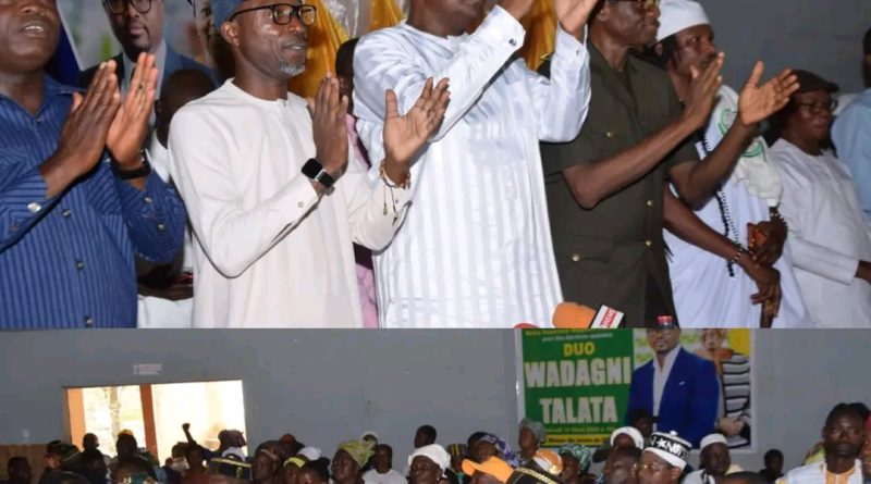 Malgloire AGOSSOU mobilise et prie pour la paix