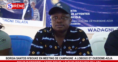 ‎Borgia Santos N'Bouke multiplie les meetings à Lobogo et Ouèdèmè-Adja : pour élargir la base et promouvoir le ticket Wadagni-Talata